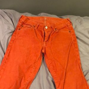 7 for all mankind flare cords